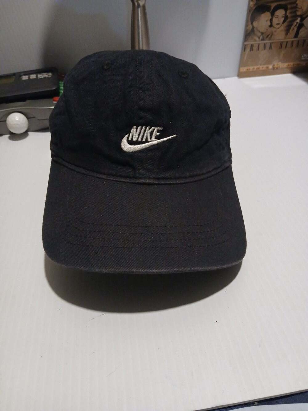 Nike Futura Wash Cap Child Black Hat Embroidered Swoosh